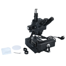 Microscópio estéreo gemológico digital de lente para jóias